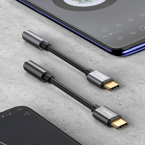 ADAPTOR USB-C - JACK 3.5MM BASEUS - NEGRU [8]