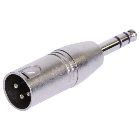 ADAPTOR XLR TATA - JACK 6.35 TATA STEREO METAL [1]