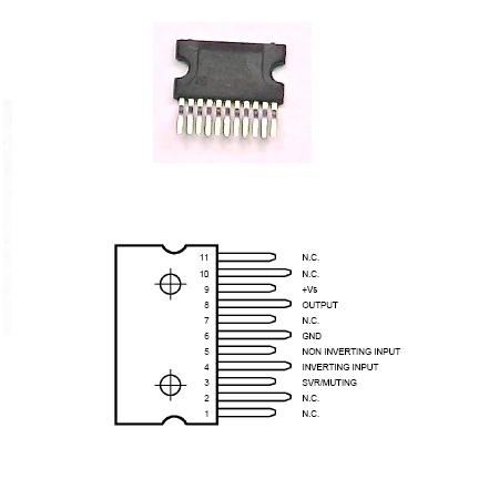 Componente Electronice - AMPLIFICATOR AUDIO 8W CU FCT MUTE