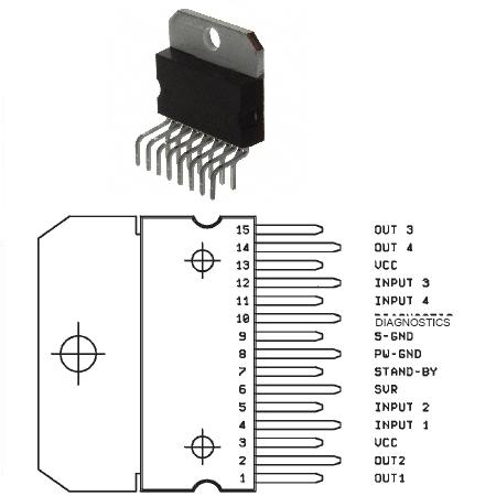 Componente Electronice - AMPLIFICATOR AUDIO AUTO 2/4 CANALE 2X35W