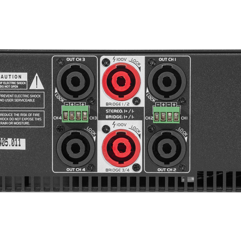 AMPLIFICATOR HYBRID 100V/240V 4X400W RMS 8OHM 4X800W RMS 4OHM [8]