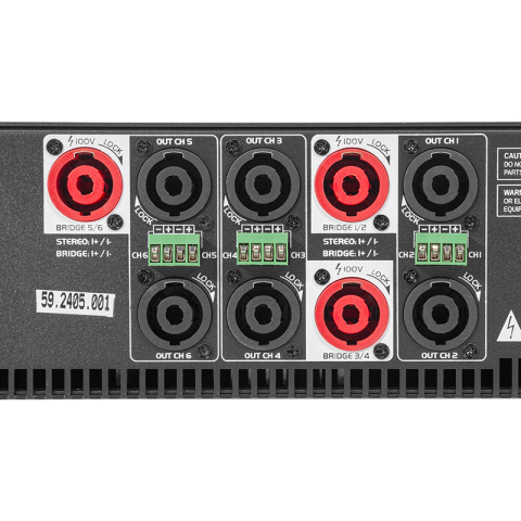 AMPLIFICATOR HYBRID 100V/240V 6X400W RMS 8OHM 6X800W RMS 4OHM [8]