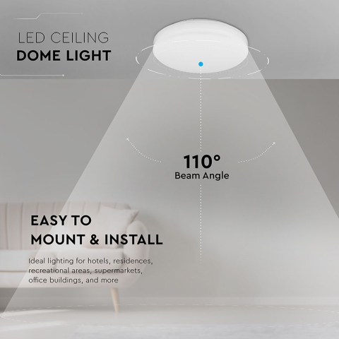 APLICA LED IP44 25W 6500K ALB RECE - ROTUND [7]