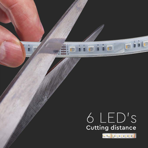 BANDA LED 24V SMD5050 60LED/M 3IN1 RGB + ALB IP65 5M [12]