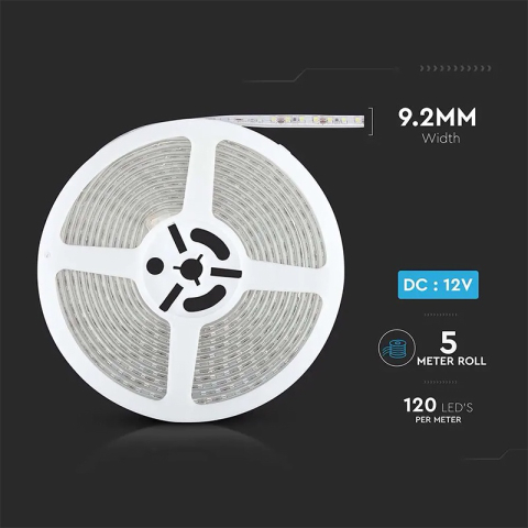 BANDA LED SMD3528 120LED/M 3000K IP65 5M [11]