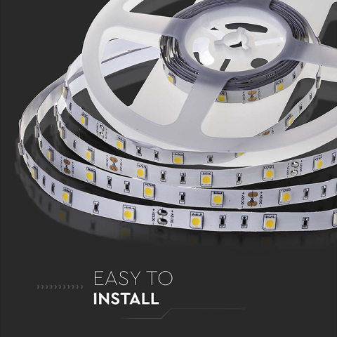 BANDA LED SMD5050 30LED/M 6400K IP20 5M [6]
