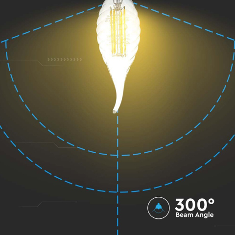 BEC E14 CU FILAMENT LED 4W 6500K MODEL SPIRALA [5]
