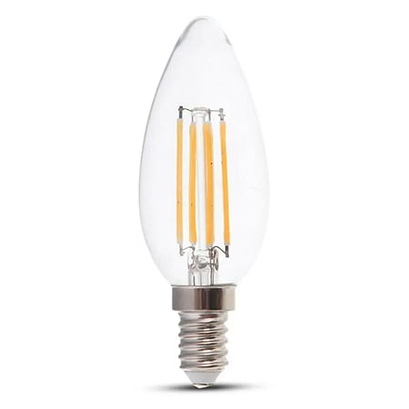 Becuri LED - BEC E14 CU FILAMENT LED DIMABIL 4W 3000K