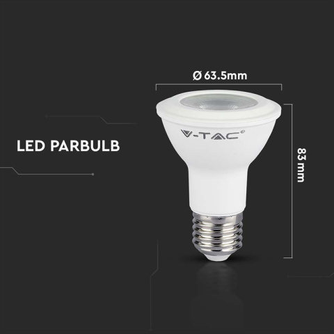 BEC LED 5.8W PAR20 E27 6500K ALB RECE [7]