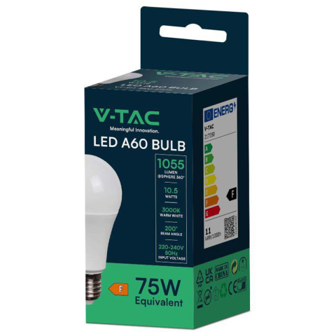 BEC LED A60 E27 10.5W 3000K ALB CALD [2]