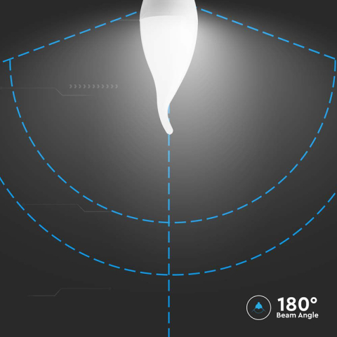 BEC LED E14 3.7W 3000K ALB CALD [5]