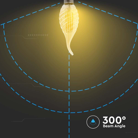 BEC LED E14 4W CU FILAMENT 2200K ALB CALD [5]