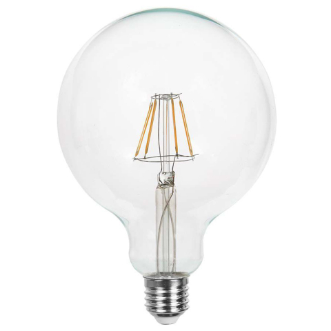 BEC LED G125 E27 12.5W CU FILAMENT 3000K ALB CALD [1]