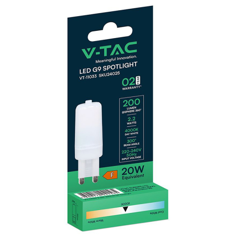 BEC LED G9 2.2W 4000K [2]