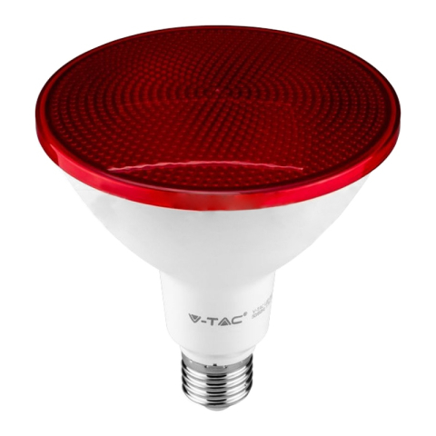 Bec LED PAR38 E27 17W IP65 Roșu V-TAC SKU-92065 [1]
