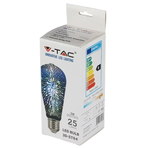 BEC LED ST64 E27 3W CU FILAMENT 3000K ALB CALD MODEL 3D [2]