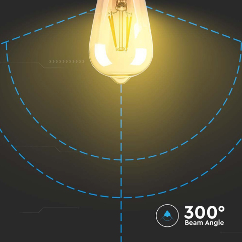 BEC LED ST64 E27 4W CU FILAMENT 2200K MODEL EDISON [5]