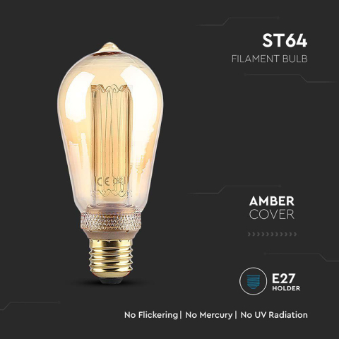 BEC LED ST64 E27 4W CU FILAMENT1800K MODEL EDISON [4]
