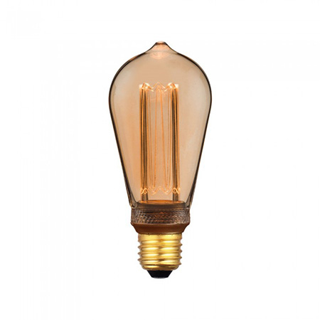 Becuri LED - BEC LED ST64 E27 4W CU FILAMENT1800K MODEL EDISON