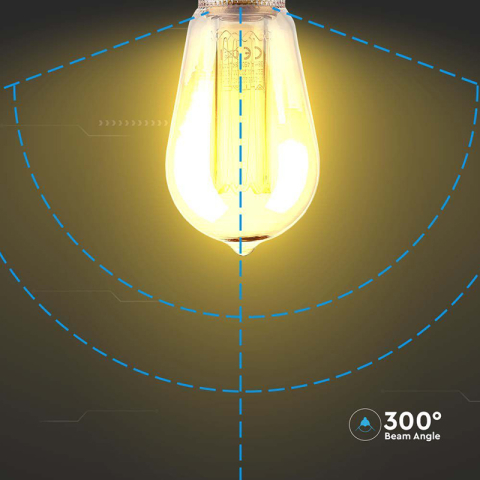 BEC LED ST64 E27 4W CU FILAMENT1800K MODEL EDISON [5]