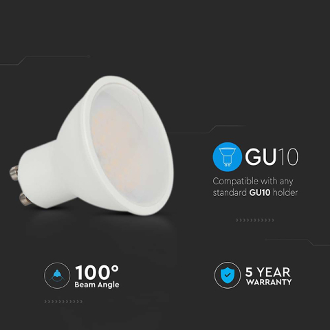 BEC SPOT LED GU10 4.5W 6400K ALB RECE CIP SAMSUNG [5]