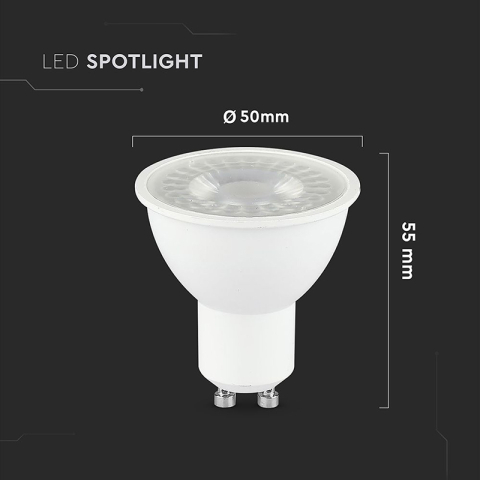 BEC SPOT LED GU10 7.5W 220-240V 6400K ALB RECE [4]