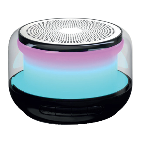 BOXA BLUETOOTH 5W CU RGB SI FM - NEGRU [1]