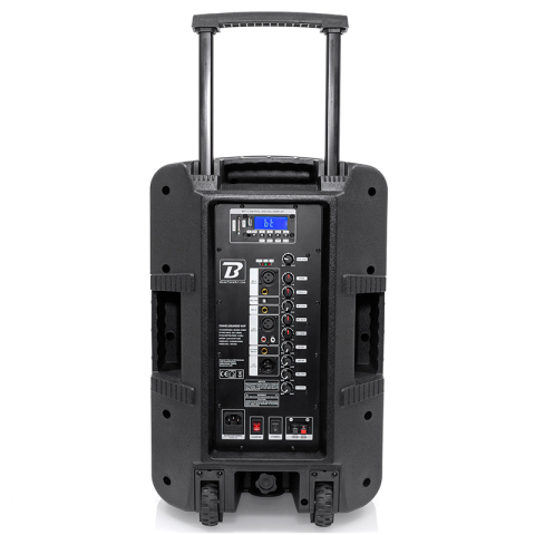 BOXA PORTABILA 12''/30CM + TWEETER 250W BT/USB/FM/SD + 2MIC VHF [9]