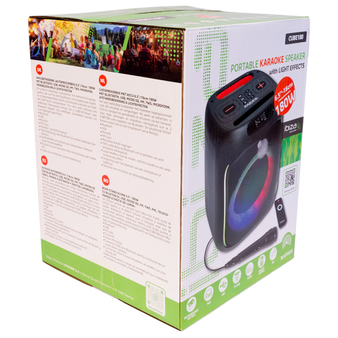 Boxă Portabilă 6.5" 16cm 100W BT/FM/USB/MSD [6]