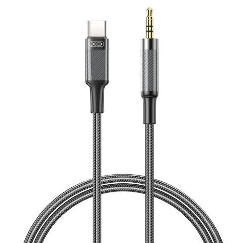 CABLU AUDIO JACK 3.5MM TATA - TIP C 1M - NEGRU [1]