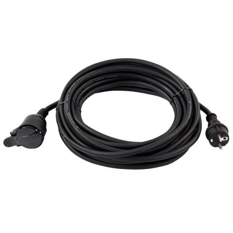 CABLU EXTENSIE(CUPLA) 20M (3GX1.5MM) IP44 - NEGRU [2]