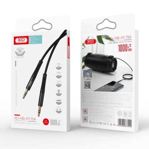 CABLU JACK TATA 3.5MM - JACK 3.5MM TATA 1M - NEGRU [3]