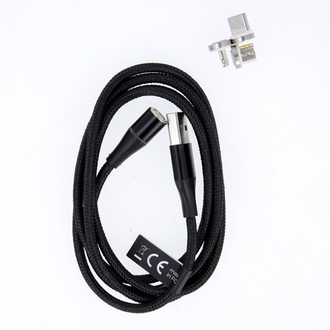 CABLU MAGNETIC 3IN1 USB-C/LIGHTNING/MICRO USB 1M 3A - NEGRU [4]