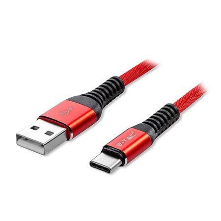 Cabluri - CABLU TIP C 1M GOLD EDITION - ROSU