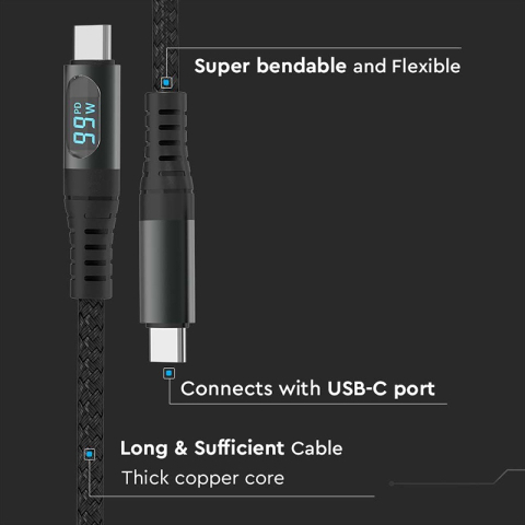 CABLU TIP C - TIP C 1M CU AFISAJ [5]