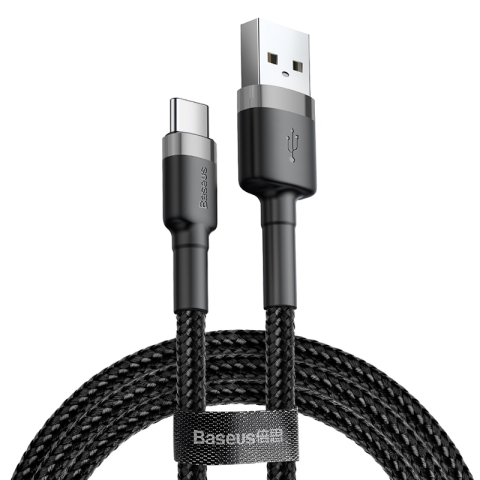CABLU USB - USB-C 2A 2M BASEUS - GRI/NERGU [1]