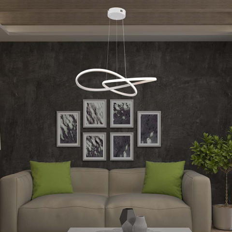 CANDELABRU LED 20W 3000K 50X100CM - ALB [7]