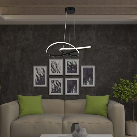 CANDELABRU LED 20W 3000K 50X100CM - NEGRU [7]