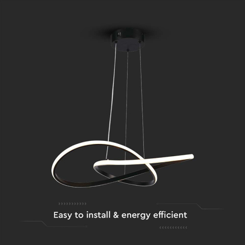 CANDELABRU LED 20W 3000K 50X100CM - NEGRU [3]