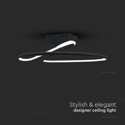 CANDELABRU LED 20W 4000K 25X13CM - NEGRU [4]