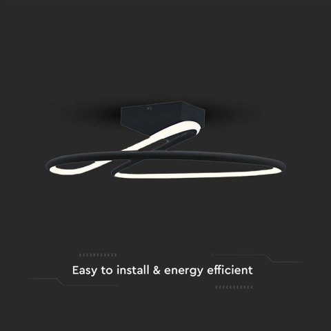 CANDELABRU LED 20W 4000K 25X13CM - NEGRU [3]