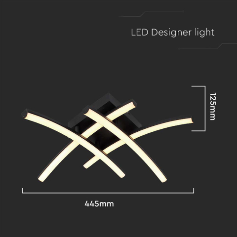 CANDELABRU LED 24W 3000K - NEGRU [2]