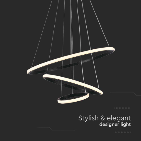 CANDELABRU LED 32W 3000K 60X40X100CM - NEGRU [4]