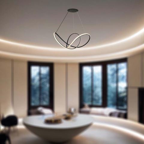 CANDELABRU LED 49W 3000K 70X120CM - NEGRU [7]
