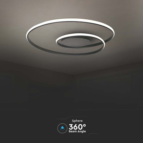 CANDELABRU LED DIMABIL 48W 3000K 62X62X10CM - NEGRU [5]