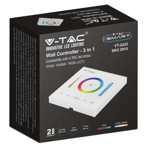 CONTROLLER BANDA LED 3IN1 TOUCH - ALB [2]