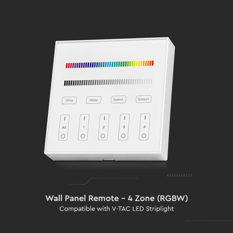 CONTROLLER BANDA LED RGB + ALB 4 ZONE WI-FI - ALB [4]