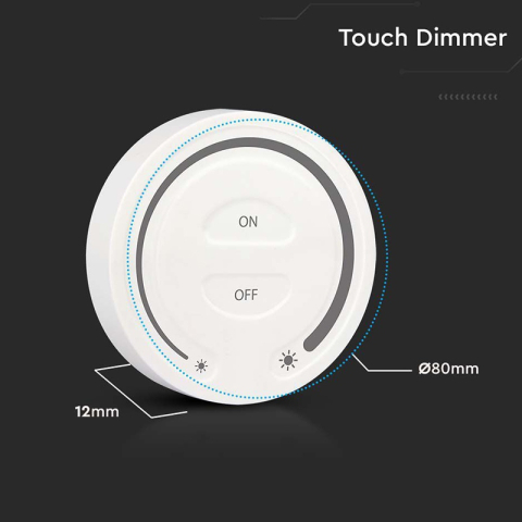 CONTROLLER BANDA LED TOUCH LUMINA ALBA - ALB [4]