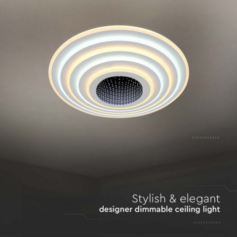 Corp Iluminat Decorativ LED 125W Dimabil 3000K + 6000K Alb V-TAC SKU-15359 [5]