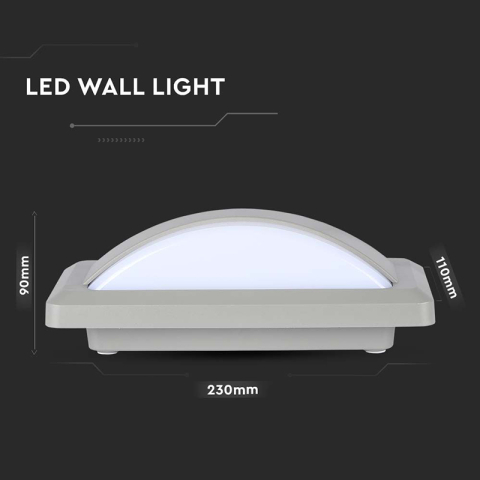 CORP ILUMINAT EXTERIOR 12W IP65 6400K ALB RECE [7]